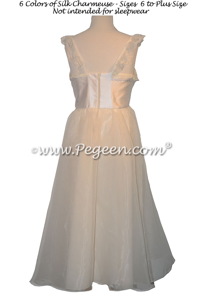 Clara's Nightgown for the Nutcracker Ivory Silk Style 706