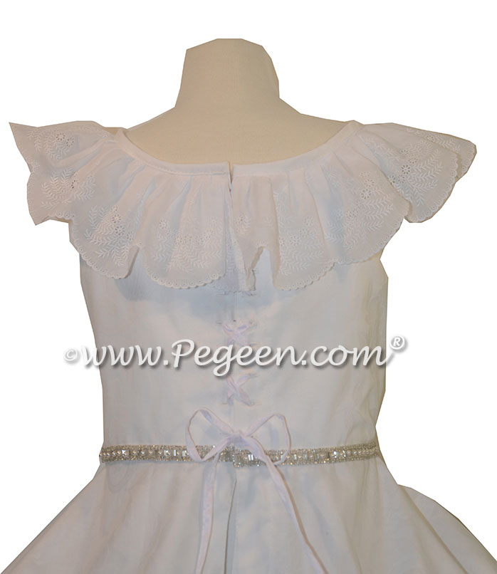 Clara's rhinestone trimmed nightgown for a Nutcracker Performance Style 709 by Pegeen