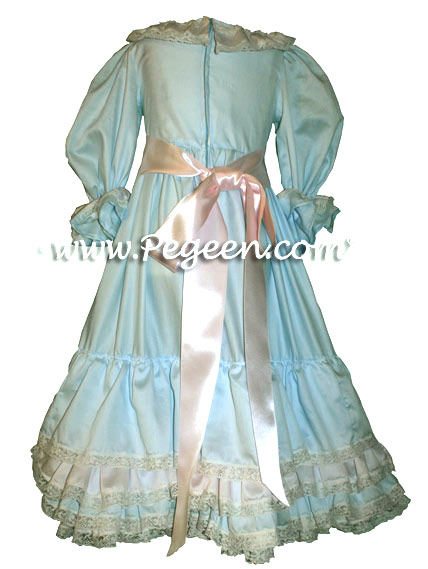 Clara's Nightgown for the Nutcracker in Light Aqua Cotton