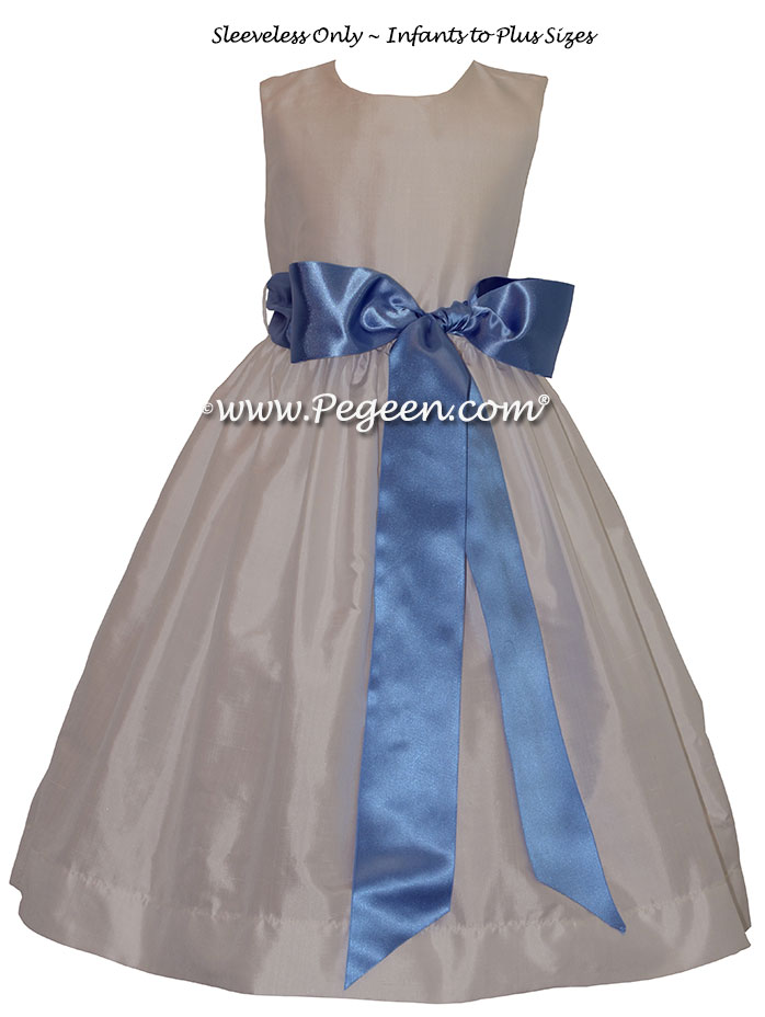 New Ivory And White Jr. Bridesmaid Dress Style 300