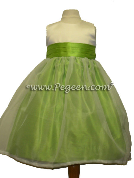 APPLE GREEN CUSTOM FLOWER GIRL DRESSES