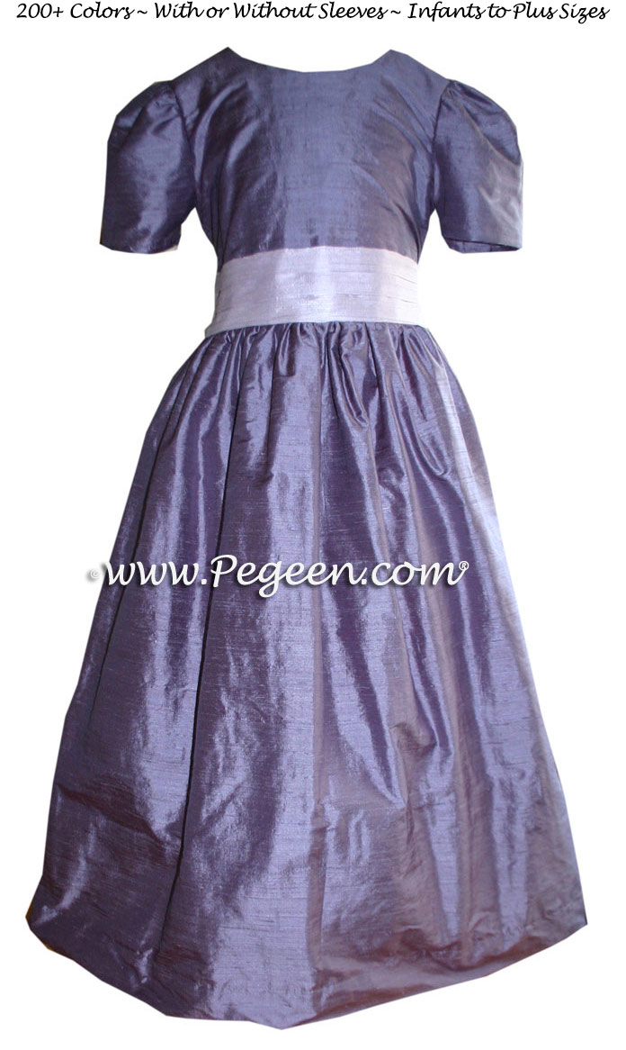 PERIWINKLE CUSTOM FLOWER GIRL DRESSES