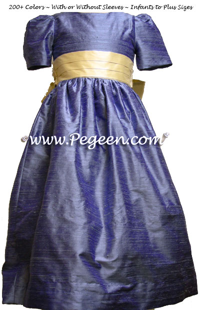 Hydrangea Blue Flower Girl Dresses  Style 398 | Pegeen