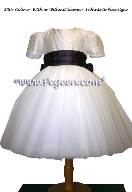 ballerina style FLOWER GIRL DRESSES with layers and layers of tulle