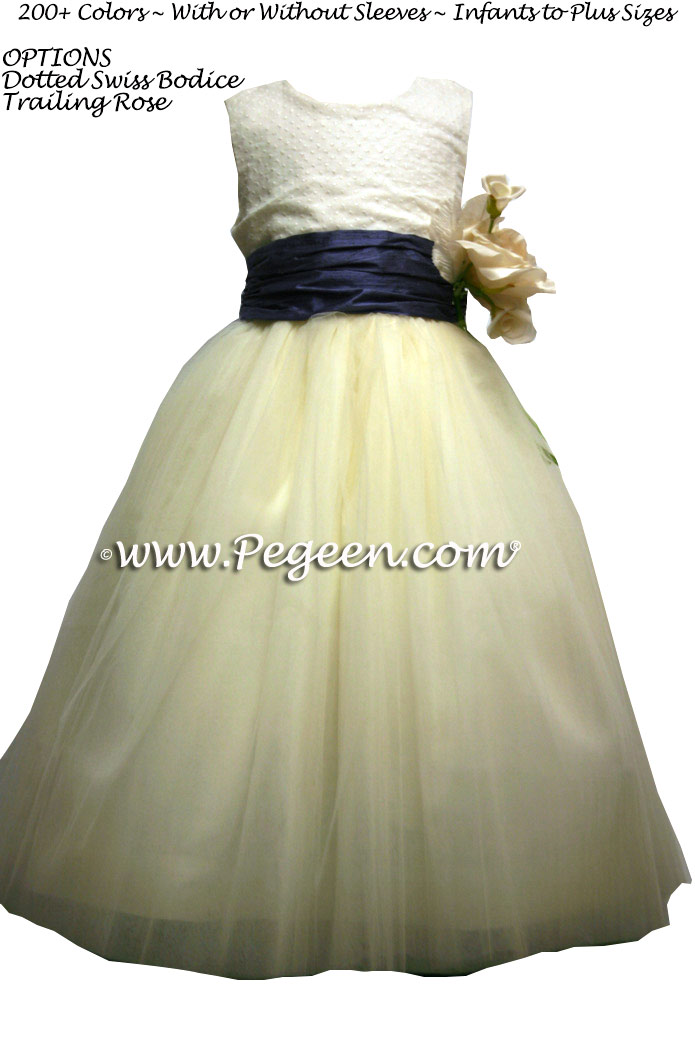 Ballerina style FLOWER GIRL DRESSES with layers and layers of tulle