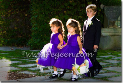 ballerina style FLOWER GIRL DRESSES with layers and layers of tulle