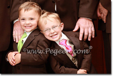 Boy's silk ties for Weddings by Pegeen