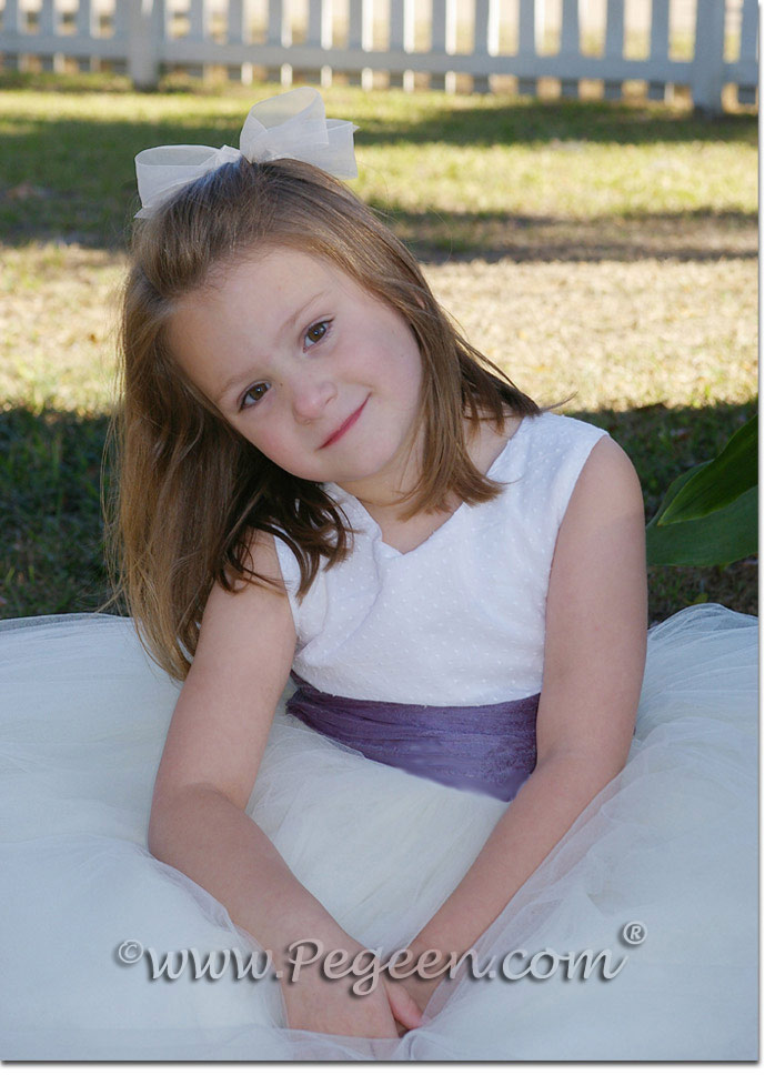 Ballerina style FLOWER GIRL DRESSES with layers and layers of tulle