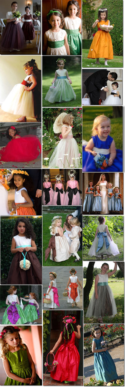 Custom flower girl dresses