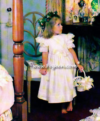 Ivory and lace flower girl magazine in Southern Bride