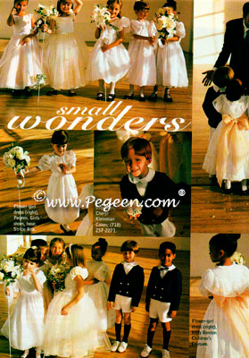 Boy's Navy and White Ring Bearer Suits in Modern Bride Magazine Eton Suit #275