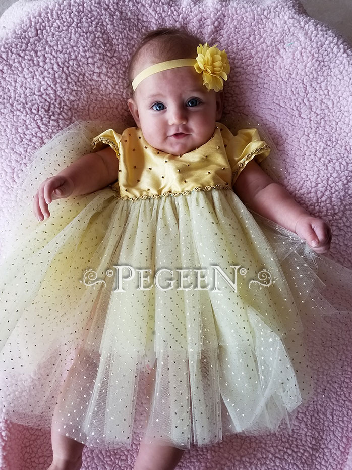 Infant Beauty and the Beast Belle Ballroom Tulle Dress