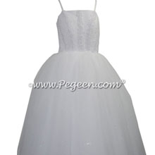 White cotillion dress for Junior Style 1202