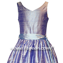 Lilac and Wisteria Silk Jr. Bridesmaids dress Style 302