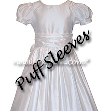 White silk First Communion Dress - Special Fit Style 388