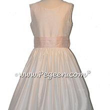 Baby Pink and White Flower Girl Dresses