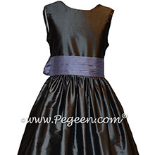 Custom Gray and Periwinkle Girl Dresses