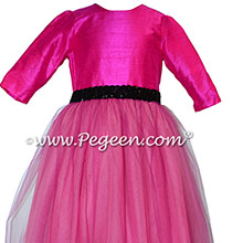 Bat Mitzvah Dress in Hot Pink (Boing) with Sequined Waist Band