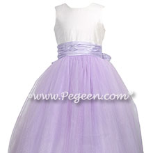 Lilac and Lavender silk and tulle Cotillion dress