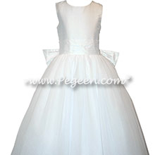 White tulle first communion dresses