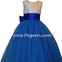 Sapphire blue silk Degas ballerina Style 402