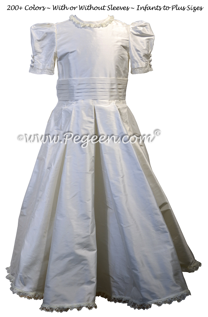 Princess Kate Flower Girl Dress in New Ivory - Style 601