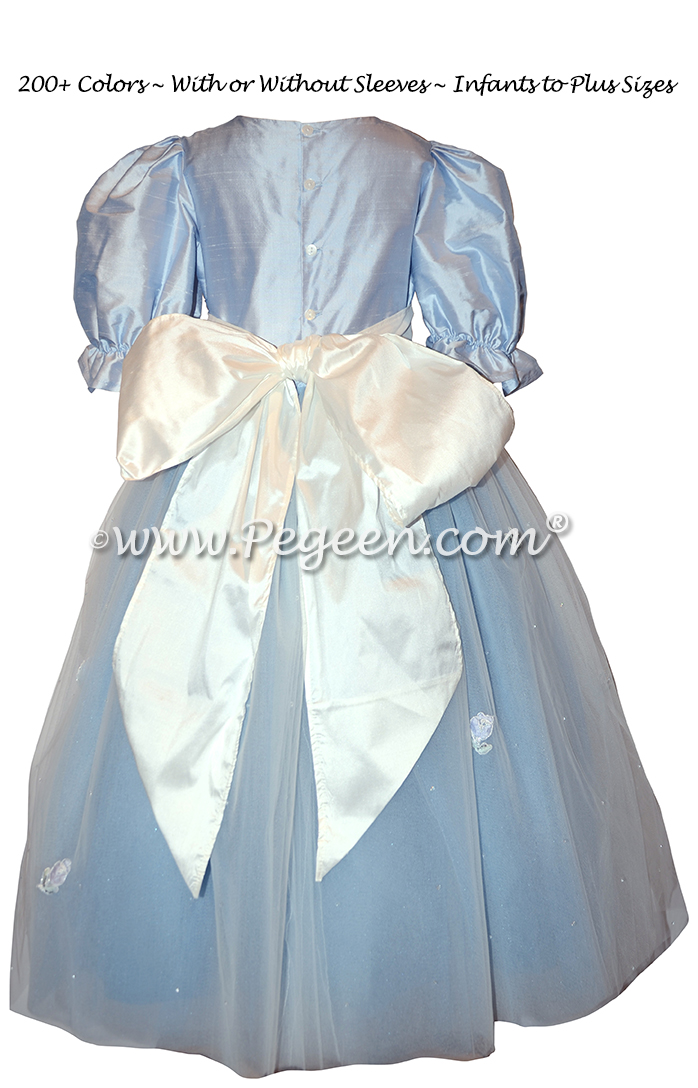 Cloud Blue Sugar Plum Fairy Flower Girl Dress - Style 702