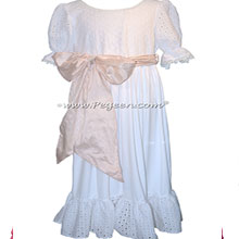 White Cotton Embroidery Nightgown for The Nutcracker