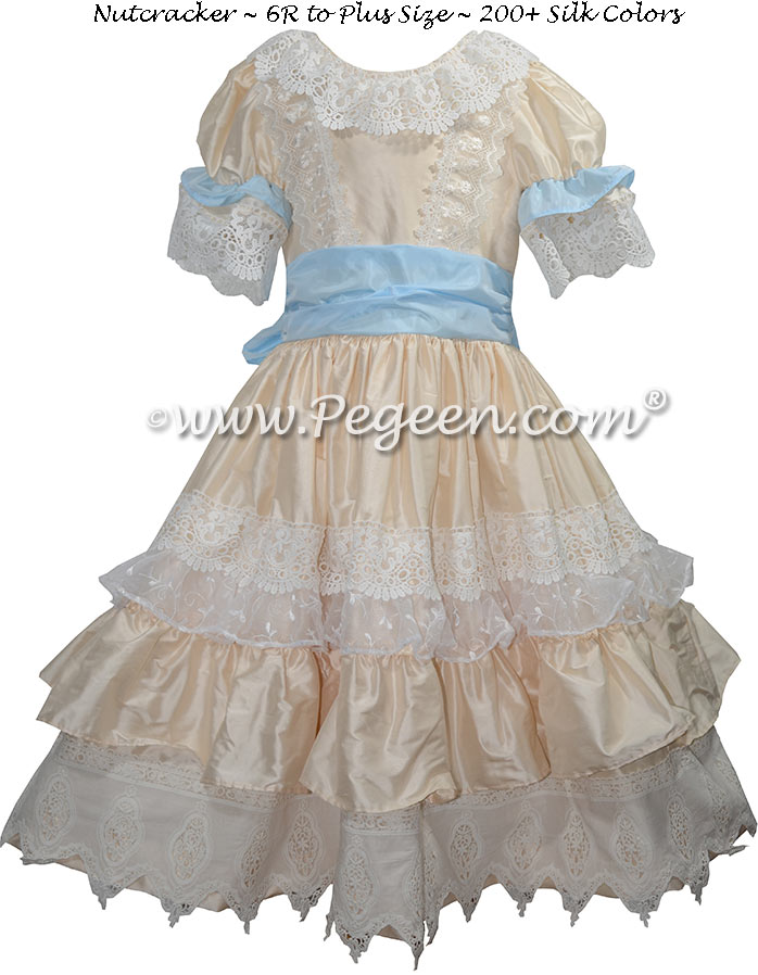 Baby Blue and Creme Nutcracker Dress Style 723