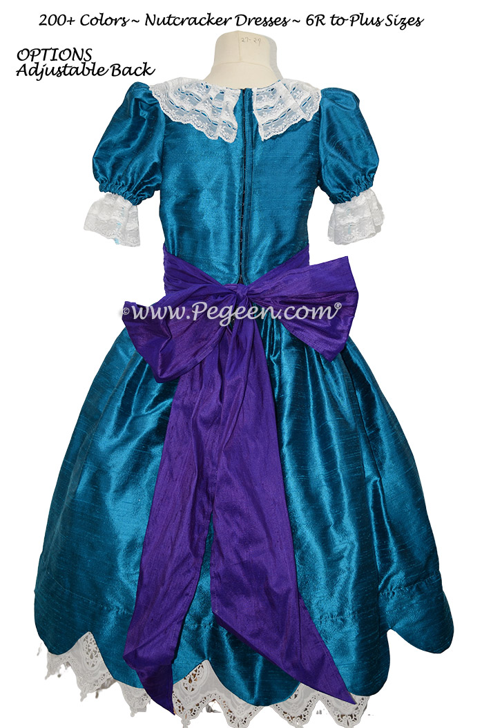 Mosaic Blue and Royal Purple Nutcracker Dress Style 724