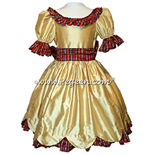 Nutcracker Dress with Plaid Trim