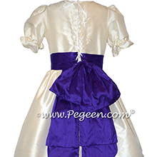 Bisque and Royal Purple Nutcracker Party Scene Dress Style 745