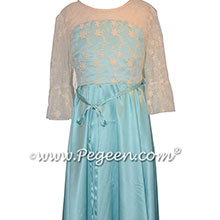 Tiffany blue silk nightgown for Clara in The Nutcracker