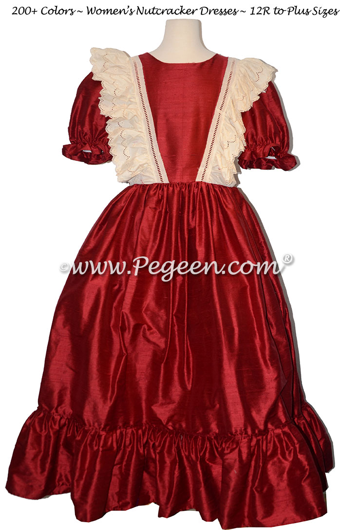 Women's Cranberry Nutcracker Dress for Party Scene Style 799