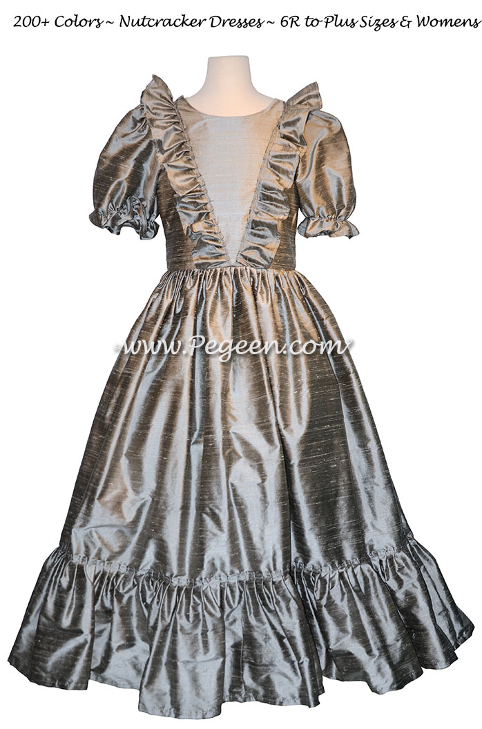 Women's Silver Gray Nutcracker Dress for Party Scene Style 799