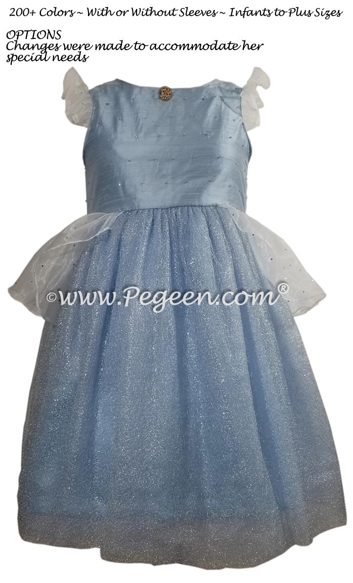 Cinderella Disney Style flower girl dress for plus size girl