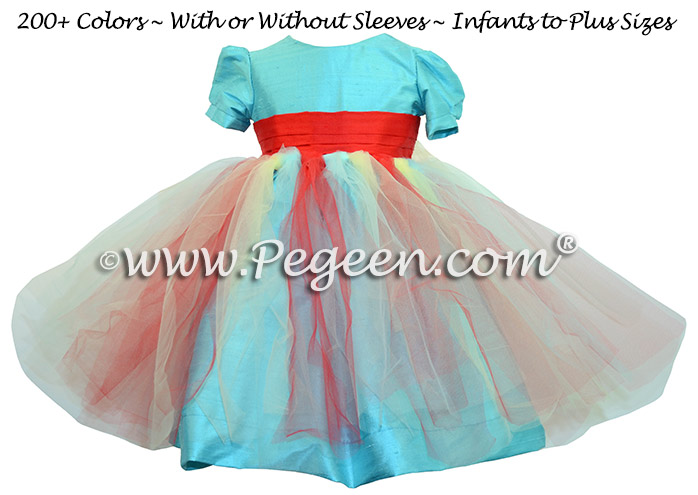 Pacific Breeze and Red Fairy Tulle Girl Dresses Style 901