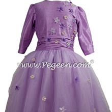 Amethyst Bat Mitzvah dress with shade of purple tulle