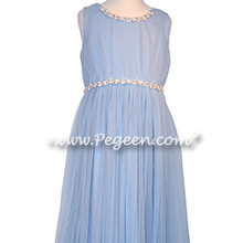 Ice Blue Jr Bridesmaids Dress for Tara Lipinski