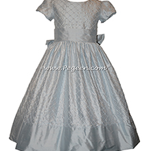 Custom Bisque Silk Flower Girl Dresses