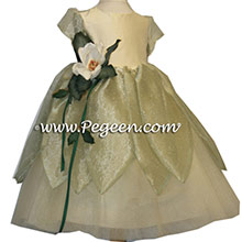 BABY CHICK FROG PRINCESS ballerina style Flower Girl Dresses with layers of tulle