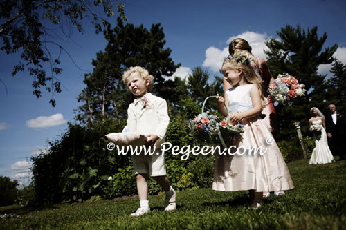 Ring Bearer Suit and Matching Flower girl dresses