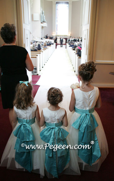 Wedding & Flower Girl Dress of the Year 2008 - Ivory and Tiffany Blue