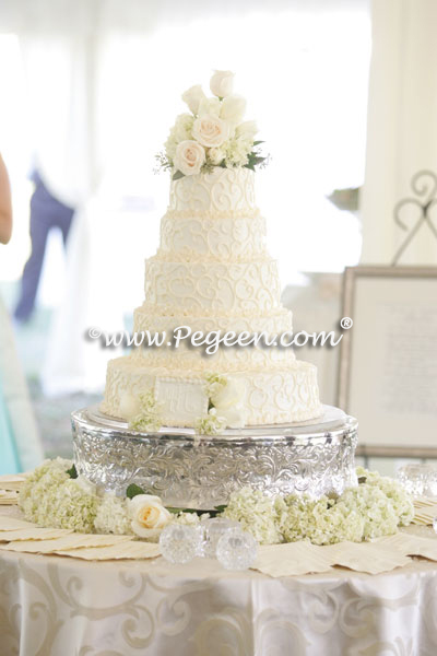 Tiffany Blue Wedding of the year flower girl dress