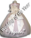 Pegeen Tulle Flower Girl Dress of the year 2011 with PEGEEN signature Bustle