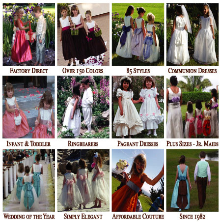 Flower girl dresses by Pegeen