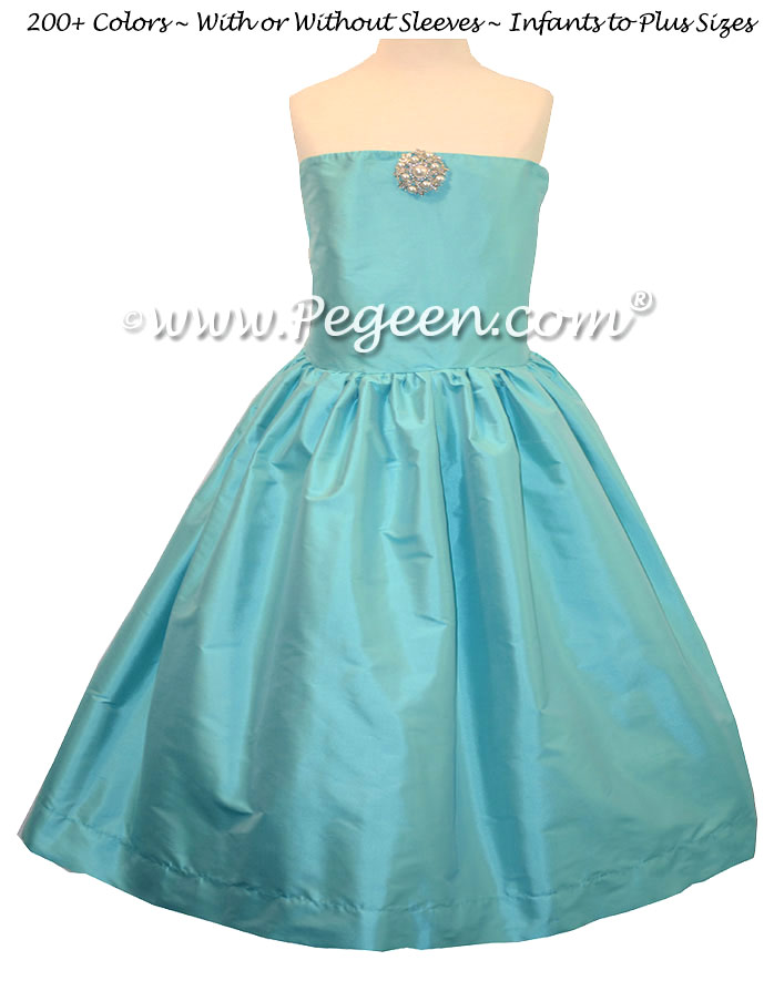 Tiffany Blue Jr Bridesmaids Dress - Style 306