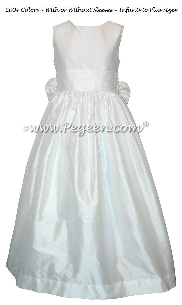 Classic Style Antique White First Communion Dress Style 318