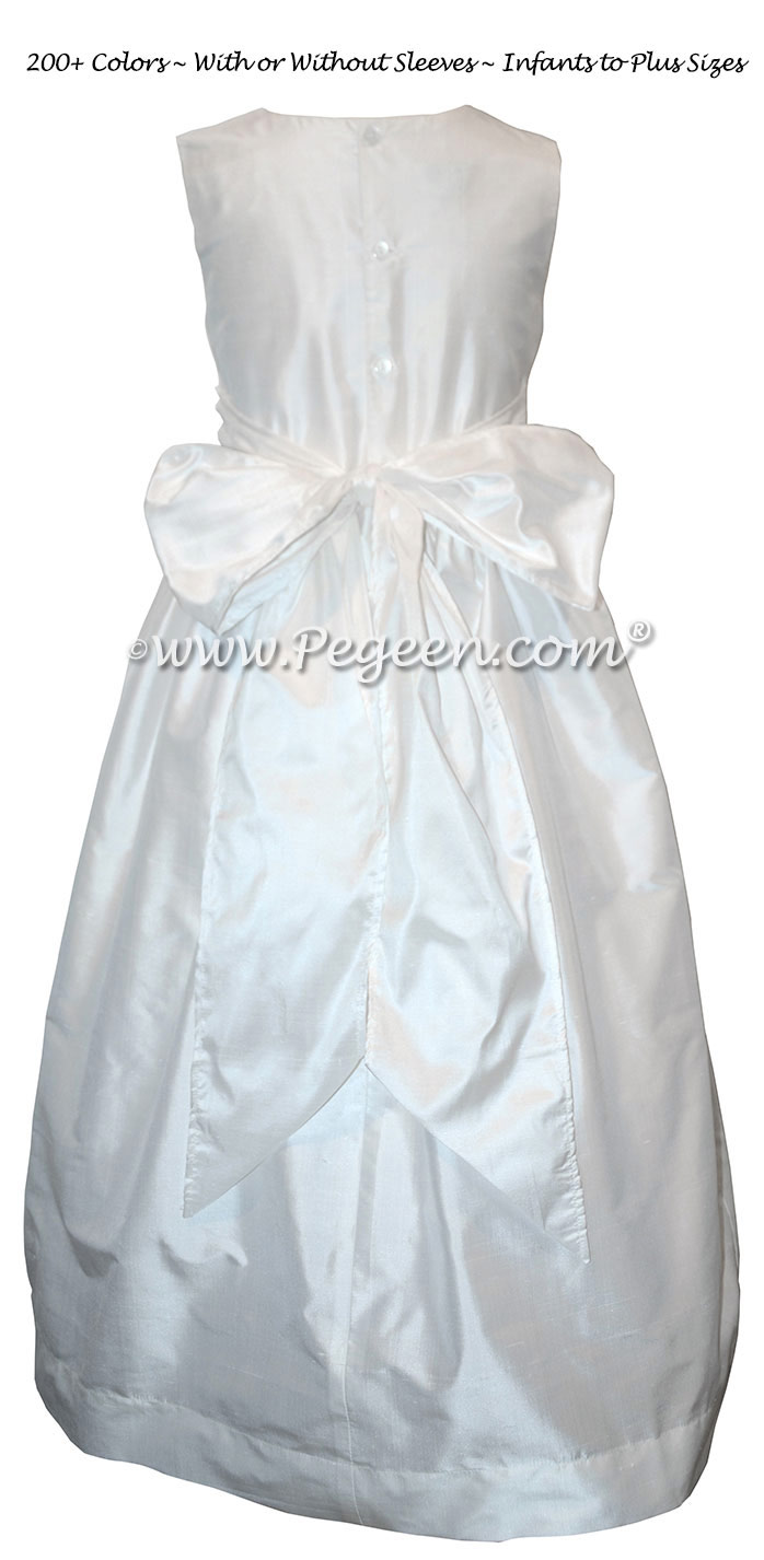 Classic Style Antique White First Holy Communion Dress Style 318