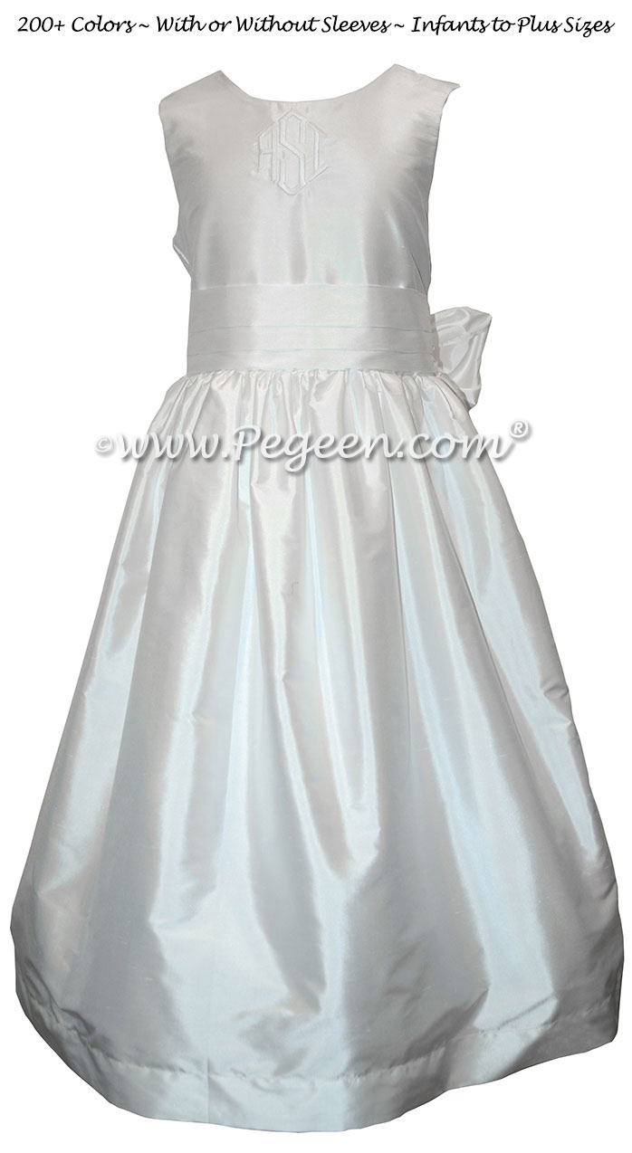 Monogrammed Communion Dress Style 318 | Pegeen